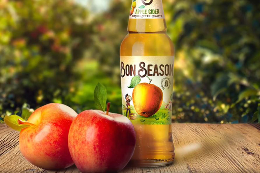 Компания AB InBev Efes запустила производство яблочного сидра «Bon Season»