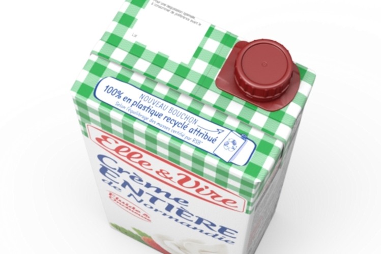 Компании Tetra Pak и Elle & Vire разрабатывают колпачки из переработанных полимеров