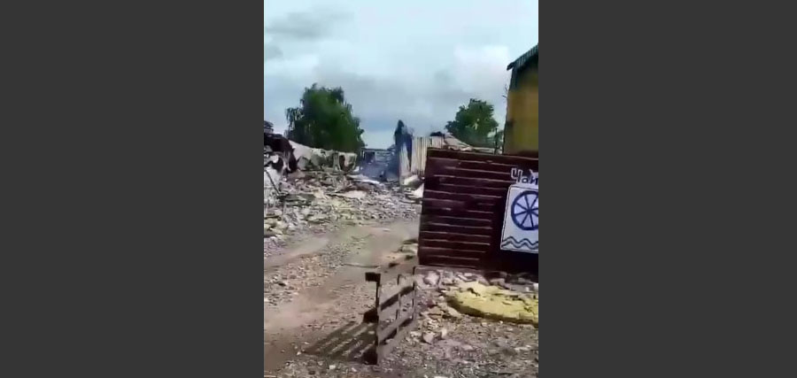 В Лимане уничтожен хлебозавод «Чайка»
